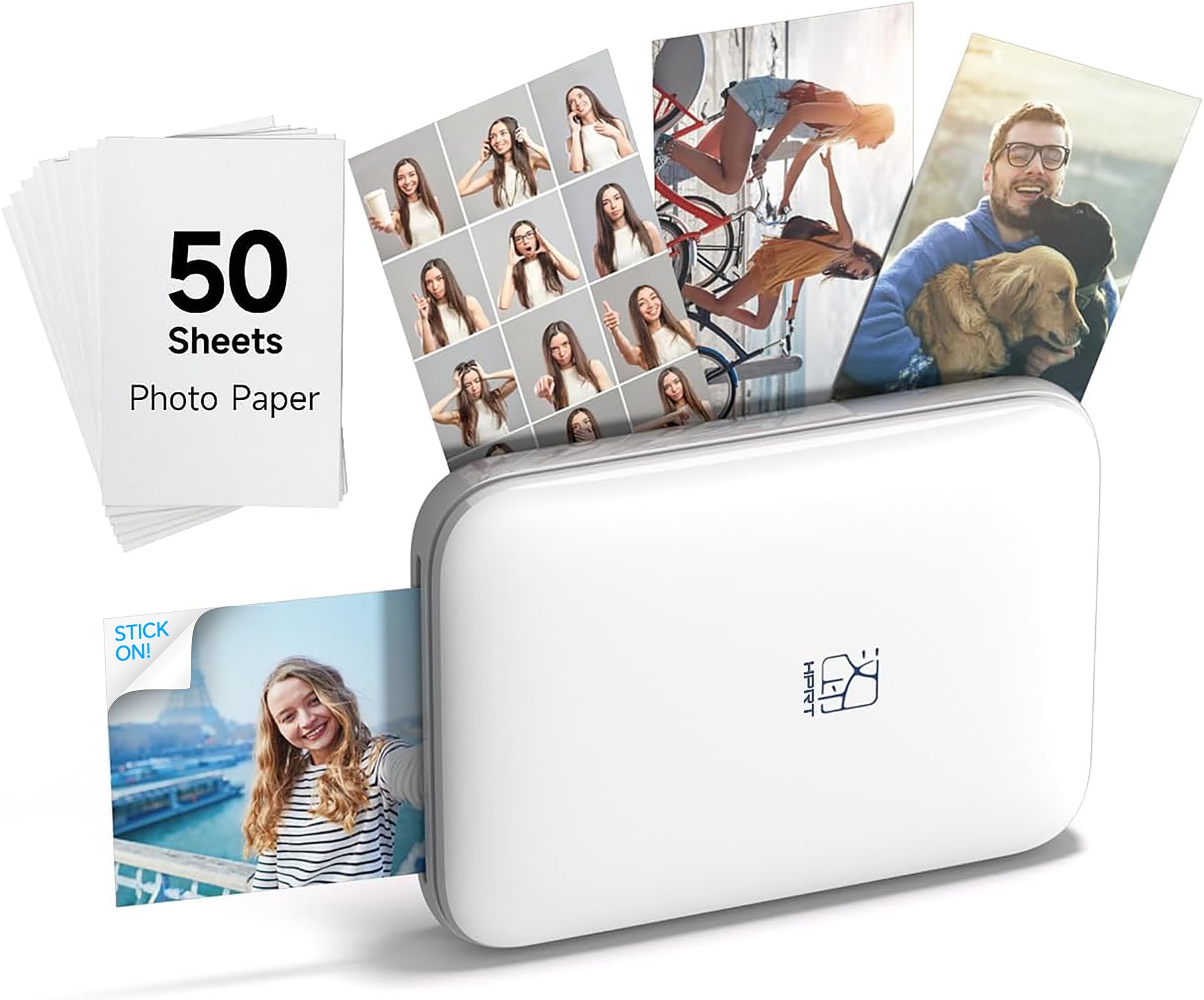 【未開封】HPRT ミニフォトプリンター　MT53 Amazon.com: HPRT Hanin MT53 Mini Photo Printer with 50 Sheets